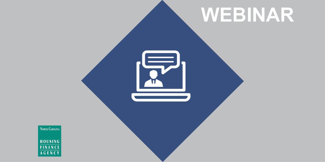 NC Housing Mortgage Credit Certificate Ops Training Webinar blue diamond icon