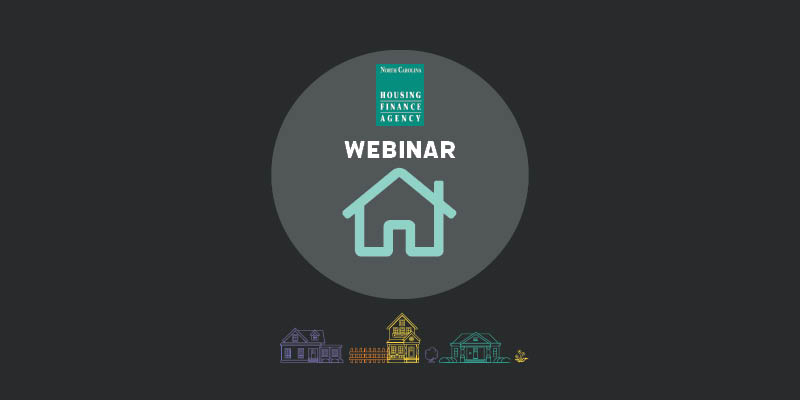 Financing Dreams Webinar Blue house graphic