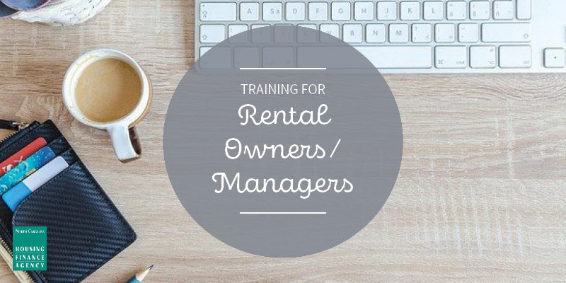 Graphic that says Training for Rental Owners/Managers