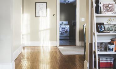 A door inside a home