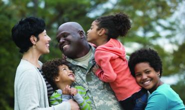 veteran and family