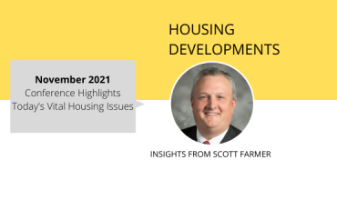 Conference Highlights Today's Vital Housing Issues Scott farmer