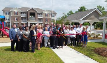 Andover Park in Kinston a ribbon cutting ceremony