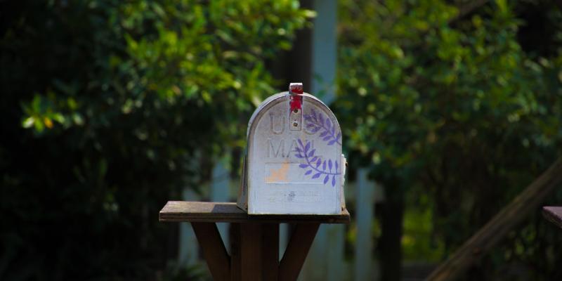 a painted mailbox