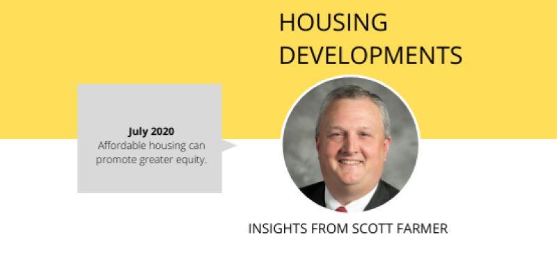 Housing is the key to greater equity photo of executive director Scott Farmer