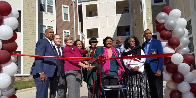 Grand Opening Held for Stevenson Apartments in Charlotte ribbon cutting ceremony